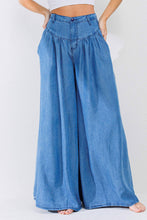Load image into Gallery viewer, Darcy Wide-leg Chambray Pants