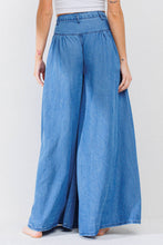 Load image into Gallery viewer, Darcy Wide-leg Chambray Pants

