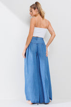 Load image into Gallery viewer, Darcy Wide-leg Chambray Pants
