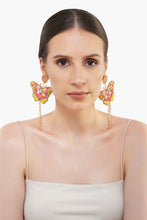Load image into Gallery viewer, Pink butterfly earrings
