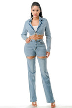 Load image into Gallery viewer, Denim Bling Set
