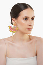 Load image into Gallery viewer, Pink butterfly earrings
