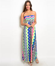 Load image into Gallery viewer, Neon Tribal Dress
